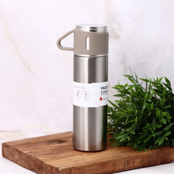 Термос «Metal bullet», silver (500 ml) 