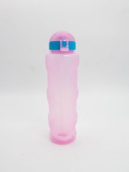 Бутылка "Life" с трубочкой, pink (700 ml)