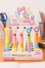 Маркер текстовыделитель флуоресцентный "Multicolored paw", 5 в 1, mix