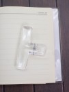 Зажим канцелярский "Transparent", white (7.6*6.3 см)