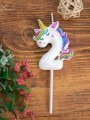Свеча для торта "Unicorn" цифра 2, (6 см)