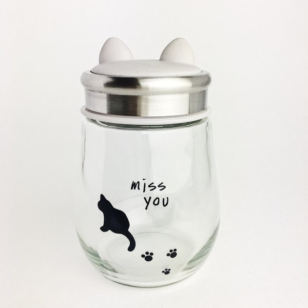 Бутылка "Cat things" grey 