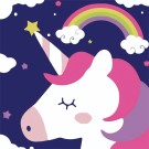 Картина по номерам  Draw Me! «Rainbow unicorn», (20*20 см)