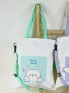 Сумка шоппер "Good luck", white