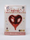 Шар фольгированный "Romance heart", (45 см)