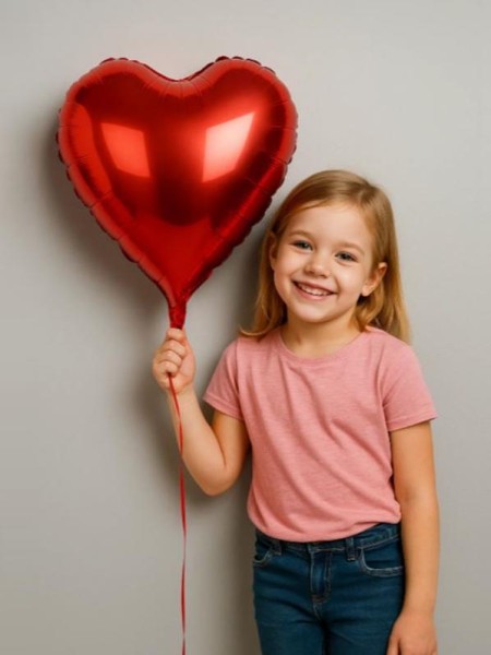 Шар фольгированный "Romance heart", (45 см) 