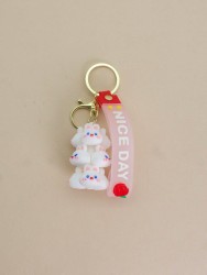 Брелок "Bunny family",  white (6,5 см)