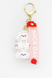 Брелок "Bunny family",  white (6,5 см)