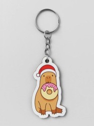 Брелок ECO из дерева "Cappy new year! Donut"