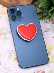Попсокет "Heart", bright red