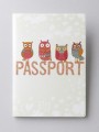 ОБЛОЖКА ДЛЯ ПАСПОРТА "Owls", плотность 600 мкм