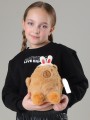 Мягкая игрушка "Capy hare hair band", brown, 25 см