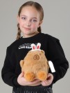 Мягкая игрушка "Capy hare hair band", brown, 25 см