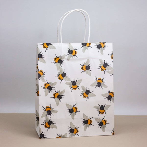 Пакет подарочный (M) "Many bees" (26*32*12) 