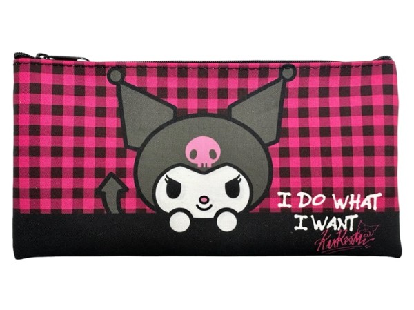 Пенал плоский "Kuromi. I do what I want" (20,5*10,8 см) 