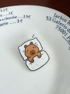 Значок акриловый iLikeGift "Capibra in Bed"