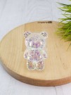 Попсокет "Glossy bear", silver