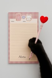Блок для заметок "Cute date Bunny&Kitty", 30 л. 14*21 см