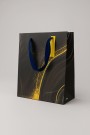 Пакет подарочный «Marble streaks», black (26*32*12.5)