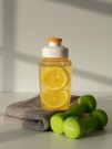 Бутылка "Fitness" с трубочкой, yellow (350 ml)