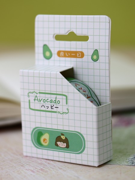 Декоративный скотч «Funny avocado», girl 