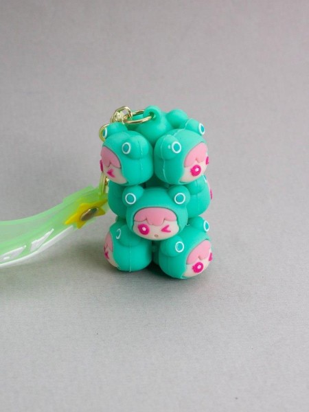 Брелок "Frog family", green (6,5 см) 