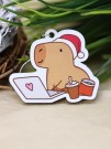 Брелок ECO из дерева "Cappy new year! Business"