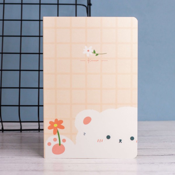 Тетрадь (A5) «Plush bear in flowers» (13,5*20,5) 