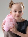 Мягкая игрушка "Capy pink hair band", pink, 20 см