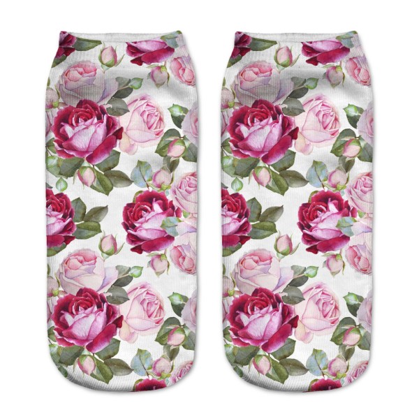 Носки "Pink and red rosses" 