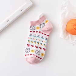 Носки iLikeGift «Bunny pattern», pink, мужские/женские евро размер 35-41