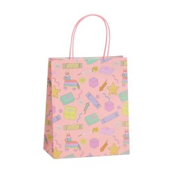 Пакет подарочный крафтовый «HB», piñata (21*25,5*10)
