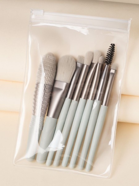 Набор кистей для макияжа "Serene strokes", 8 шт., white 