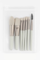 Набор кистей для макияжа "Serene strokes", 8 шт., white