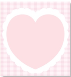 Блок для заметок "Cute heart", 30 л. 16*16 см