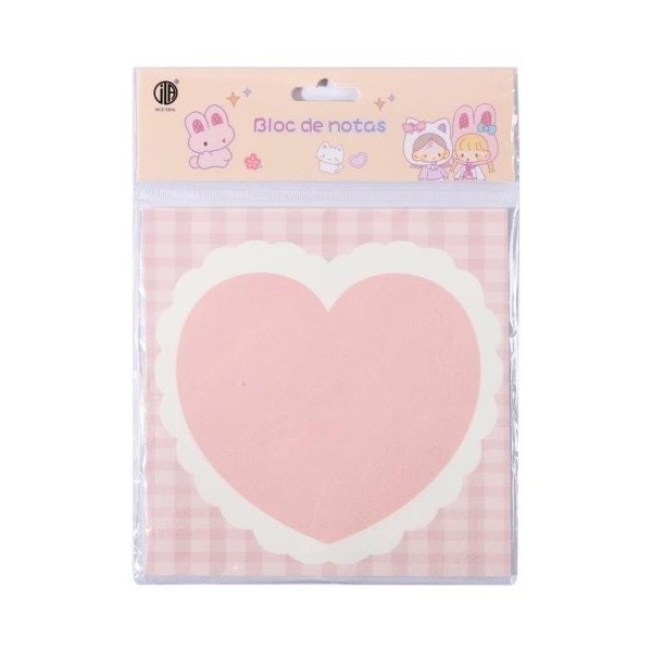 Блок для заметок "Cute heart", 30 л. 16*16 см 