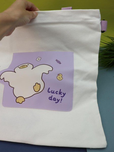 Сумка шоппер "Lucky day", white 
