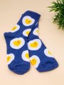 Носки женские "Eggs", синий, р. 35-40
