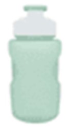Бутылка "Fitness" с трубочкой, green (350 ml)