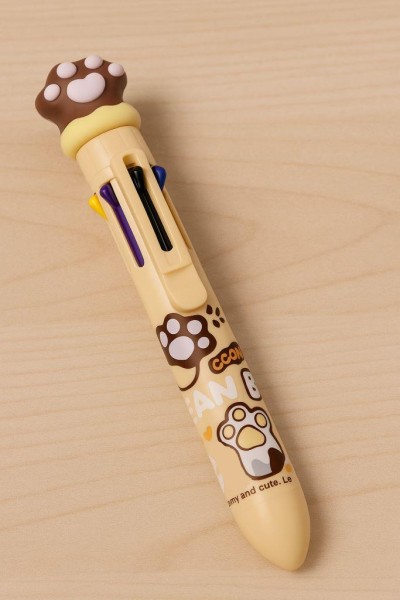 Разноцветная ручка 8 в 1 "Brown paw", brown 