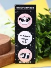 Набор значков 3 шт. iLikeGift "Cute panda"