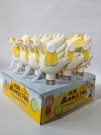 Портативный механический ручной вентилятор «Funny goose», white, шоу-бокс 12 шт.