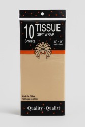 Бумага тишью "Classic", beige, 50 х 66 см, 14 г/м2 (набор 10 шт.)
