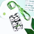 Футляр для карт на ленте "Many panda"