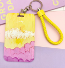 Футляр для карт "Summer colors", yellow-pink
