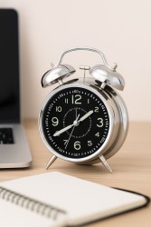Часы-будильник "Wake up clock", black