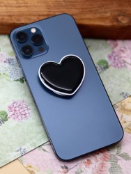 Попсокет "Heart", black