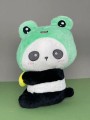 Мягкая игрушка "Frog hat panda", 22 см