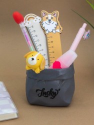 Подставка для канцелярских принадлежностей / Кашпо "Lucky dog", black