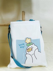 Сумка шоппер "Smile day", white